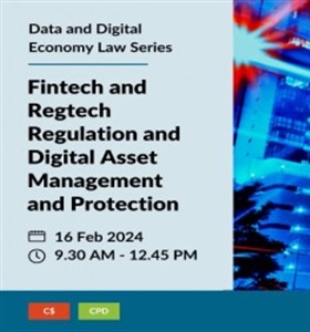 ADV: D2E: Fintech and Regtech Regulation and Digital Asset Management...